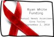 Ryan White Funding Annual Needs Assessment Gina Turley September 2, 2010
