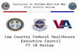 Charleston SC RHJVAMC/NHCC/628 MDG Joint Venture Review Low Country Federal Healthcare Executive Council FY 10 Review