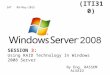 (ITI310) By Eng. BASSEM ALSAID SESSION 3: Using RAID Technology In Windows 2008 Server SAT 09-May-2015