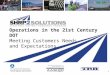 Operations in the 21st Century DOT Meeting Customers Needs and Expectations 1