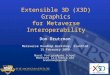 Extensible 3D (X3D) Graphics for Metaverse Interoperability Don Brutzman Metaverse Roadmap Workshop, Stanford 15 February 2008 Naval Postgraduate School