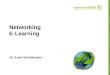 Networking E-Learning Dr. Aram Aristakesyan.  Web-Information Platform (CMS)  Teaching and learning content  MOODLE (e-learning platform) (LMS)  MOOC