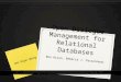Open Dialogue Management for Relational Databases Ben Hixon, Rebecca J. Passonneau Jee Hyun Wang