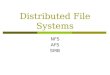 Distributed File Systems NFS AFS SMB. DFS PREVIEW 