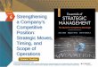 Student Version. 6-2 Choosing Strategy Actions that Complement a Firm’s Competitive Approach Decisions regarding the firm’s operating scope and how to