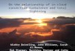 On the relationship of in-cloud convective turbulence and total lightning Wiebke Deierling, John Williams, Sarah Al-Momar, Bob Sharman, Matthias Steiner