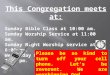 1 April 22 2007 This Congregation meets at: Sunday Bible Class at 10:00 am. Sunday Worship Service at 11:00 am. Sunday Night Worship service at 6:00 pm