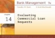 Evaluating Commercial Loan Requests 1 14. Evaluating Commercial Loan Requests and Managing Credit Risk Important Questions Regarding Commercial Loan Requests