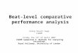 Beat-level comparative performance analysis Craig Stuart Sapp CHARM Friday the 13 th of April 2007 CHARM Symposium 4: Methods for analysing recordings