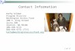 1 of 17 Contact Information Kathy Gilman Program Director Washington Access Fund 100 S. King Street Suite 280 Seattle, WA 98104 206-328-5116 888-494-4775
