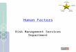 Human Factors Risk Management Services Department