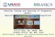 Healthy Timing and Spacing of Pregnancy (HTSP): Operationalization through Integration Gloria Ekpo, MD, FMCOG, MPH Issakha Diallo, MD, MPH, DrPH BASICS—Basic
