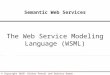 1 © Copyright 2010 Dieter Fensel and Dumitru Roman Semantic Web Services The Web Service Modeling Language (WSML)