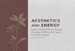 How Aesthetics Impact Energy Efficiency and Conservation By Dawn Lee AESTHETICS AND ENERGY