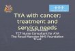 TYA with cancer; treatment and service needs Louise Soanes TCT Nurse Consultant for AYA The Royal Marsden NHS Foundation Trust