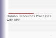 1 Human Resources Processes with ERP. Concepts in Enterprise Resource Planning, Second Edition 2 Chapter Objectives  Explain why the Human Resources