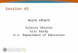 Session #2 NSLDS UPDATE Valerie Sherrer Eric Hardy U.S. Department of Education