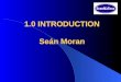 1.0 INTRODUCTION Seán Moran. SIMPLE? Commissioning is a complex issue requiring: Planning Leadership Teamwork Training Communications