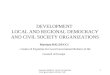 Massimo balducci /centre of expertise local government reform/ CoE 1 DEVELOPMENT LOCAL AND REGIONAL DEMOCRACY AND CIVIL SOCIETY ORGANIZATIONS Massimo BALDUCCI