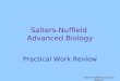 Salters-Nuffield Advanced Biology Practical Work Review