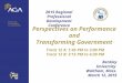 General title Perspectives on Performance and Transforming Government Track 12 A: 1:45 PM to 3:00 PM Track 12 B: 3:15 PM to 4:30 PM Bentley University