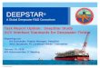 © Chevron 2013 D EEP S TAR ® A Global Deepwater R&D Consortium Task Report Update: DeepStar Study AUV Interface Standards for Deepwater Fields Reporting