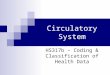 Circulatory System HS317b – Coding & Classification of Health Data