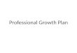 Professional Growth Plan