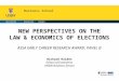 Business School NEW PERSPECTIVES ON THE LAW & ECONOMICS OF ELECTIONS ASSA EARLY CAREER RESEARCH AWARD: PANEL B Richard Holden School of Economics UNSW