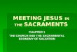 MEETING JESUS IN THE SACRAMENTS CHAPTER 1 THE CHURCH AND THE SACRAMENTAL ECONOMY OF SALVATION