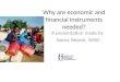 Why are economic and financial instruments needed? A presentation made by Noma Neseni, IWSD