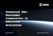 → Potential ESA- Roscosmos Cooperation in Education Activities