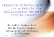 Classroom Literacy Artifacts as a Vehicle for Collaborative Mentoring in Special Education Michelle Parker-Katz Marie Tejero Hughes University of Illinois