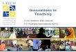 Innovations in Teaching Ann Downer, EdD, Director I-TECH (the International AETC)