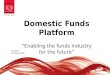 1 1 Domestic Funds Platform “Enabling the funds industry for the future” Cancún 21 May 2015