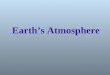 Earth’s Atmosphere. Importance of the Atmosphere Earth's atmosphere is a thin layer of air that forms a protective covering around the planet. Earth's