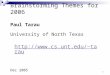 1 Brainstorming Themes for 2006 Paul Tarau University of North Texas tarau Dec 2005