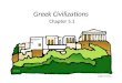 Greek Civilizations Chapter 5.1. Greek Mythology