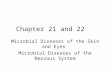 Chapter 21 and 22 Microbial Diseases of the Skin and Eyes Microbial Diseases of the Nervous System