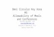 Omni Circular Key Area #6: Allowability of Meals and Conferences Jennifer Mauskapf, Esq. jmauskapf@bruman.com Brustein & Manasevit, PLLC Spring Forum 2014
