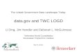 The Linked Government Data Landscape Today data.gov and TWC LOGD Li Ding, Jim Hendler and Deborah L. McGuinness Tetherless World Constellation Rensselaer