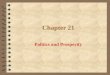 Chapter 21 Politics and Prosperity. A Republican Decade 4 Election of 1920 –Republican Warren G. Harding v.James Cox –Hardings’s campaign pledge appealed