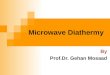Microwave Diathermy By Prof.Dr. Gehan Mosaad. At the end of the lecture the student should be able to Understand physics and properties of MWD Know different