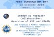 Jordan-US Research Collaboration: Overview of NSF and USAID Lara Campbell & Arthur Fitzmaurice International Science & Engineering US National Science