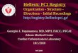 WG 2010 1 Hellenic PCI Registry Organization - Structure - Directions - Initial Recordings  Georgios I. Papaioannou, MD,