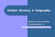 Global History & Geography Word Association Flashcards 5