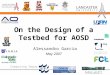 Computing Department On the Design of a Testbed for AOSD Alessandro Garcia May 2007