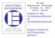Chapter 9: The Corrupting Influence of Variability(continued) Chapter 10:Push & Pull Production Systems TM 663 Operations Planning October 31, 2011 Paula