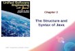 ©2007 · Georges Merx and Ronald J. NormanSlide 1 Chapter 3 The Structure and Syntax of Java