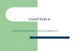 CHAPTER 6 CAPITAL MARKET INSTRUMENTS. C.M INSTURUMENTS (SECURITIES) u Negotiable instruments that represent ownership: Equity instruments such as C.S